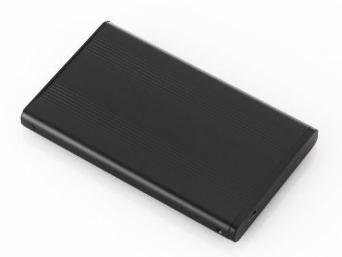 deleyCON USB-Gehäuse, extern – USB 2.0 – Schwarz 2,5 zoll - 2