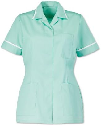 AX Ladies Tunic Aqua/White Size 88Cm