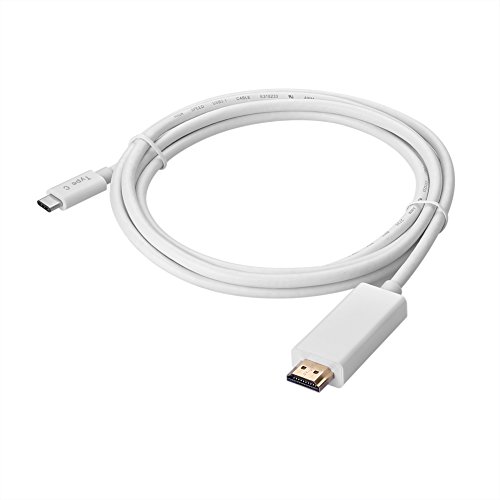 SIENOC Ultra HD 4K USB 3.1 Type C (USB-C) auf HDMI 1.4 Kabel 1,8M Weiß - 2