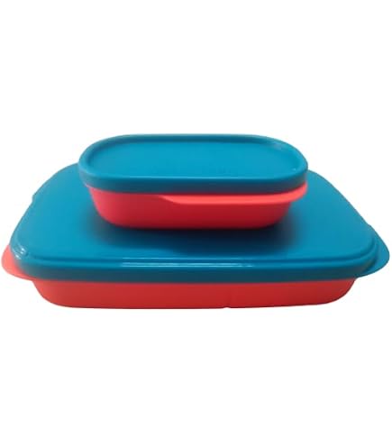 Tupperware MyLunch – Portapranzo A Doppio Scomparto Anti-fuoriuscita, 590 Ml, Colori Vivaci