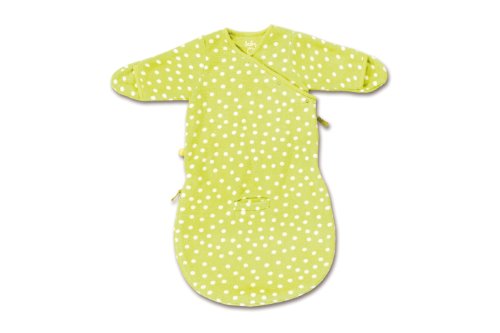 Baby Boum Unisex Baby 60cm Long Super Soft Car Seat Sleeping Bag with Arms and Scratch Mitts Lime Green 0-3 Months