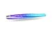 Professional Eyebrow Tweezers, Slanted, Hair Removal Tweezers Slant Tip - Stainless Steel (Blue with Purple)