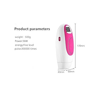 TUMAKOU Home Use IPL Face and Body Hair Removal System(With 2Pcs 300,000 Flashes Head) For Hair Removal+Skin… - Image 5