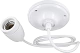 Carcasa de porcelana dura de alta frecuencia (cerámica premium), superficie de porcelana fina esmaltada, esmalte fino en blanco, cable de tela en blanco.