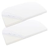 Babybay Jersey Spannbetttuch Doppelpack für original, weiß