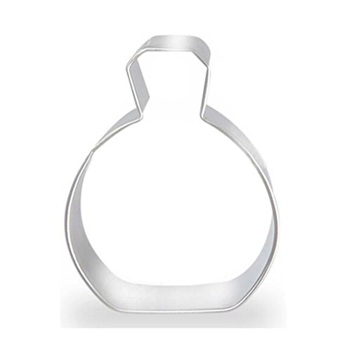 WDYJMALL Round Perfume Bottle Cookie Cutter Stainless Steel Cake Mold Baking Biscuit Mould