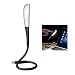 Produktbild HXMSXROMID USB Licht LED Nachtlampe mit Berührungssteuerung Einstellung 3 Helligkeit Flexibler Schwanenhals Lesebeleuchtung für Power Bank PC Laptop Notebook-Computer und Andere USB Geräte,Black