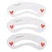 Lalang Reusable Eyebrow Shaping Stencils Set Grooming Brow Make Up Kit Tool Template (3pcs)