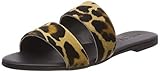  PIECES Damen PSCANDELA Cow Hair Sandal Plateausandalen, Braun Cognac, 40 EU