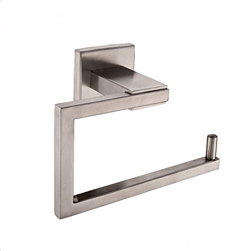 Aothpher Premium Toilettenpapierhalter aus Edelstahl, matt | hochwertiger Klopapierhalter - WC-Papierhalter zum Bohren ohne Deckel
