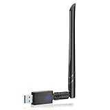 【High-Verstärkung】 Die externe abnehmbare drehbare 5 dBi-Antenne verbessert die Signalempfindlichkeit, verbessert Signalempfang und -abdeckung und bietet eine stärkere Wireless-Penetration