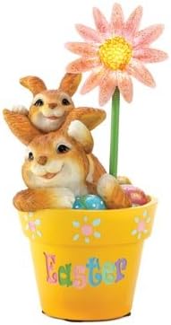 Flowerpot Frolic Easter Figurine