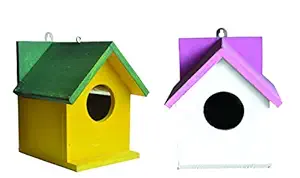 Bird House Bird Nest for Sparrow Pack of 2 Bird Nest