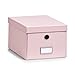 Produktbild Zeller 17556 Aufbewahrungsbox Pappe, rosé, ca. 21 x 29 x 15.5 cm