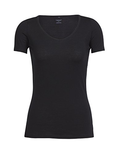 Icebreaker Wmns Siren SS Sweetheart Bajo la Ropa Térmica, Mujer, Negro, S