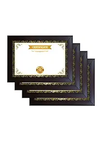 A4 Size Set of 4 Photo Frame For Certificates