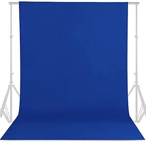 SONIA Professional Backdrop for Photography Background Stand Royal Blue Screen for Photo Light Studio Accurate 8x12 Ft for Chromakey Video Editing