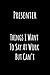 Produktbild Presenter Things I Want To Say At Work But Can't: Blank Lined Notebook Journal Coworker Gag Gifts