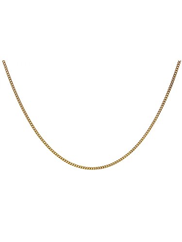 trendor Feine Panzerkette für Kinder 333 Gold (8 Karat) 1,1 mm Goldkette für Mädchen und Jungen, schöne Geschenkidee, Kette aus Echtgold 72016-38 38 cm