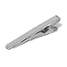 Produktbild HKFV Herren Edelstahl dünne dünne Krawattenklammer Business Hochzeit Silber 60 MM Tie Bar Clip Edelstahl Dünne Mens Jungen Plain Solid Clasp Pins Krawattenklammer (Splitter)