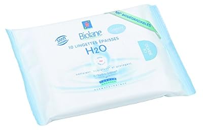Biolane 10 Lingettes Epaisses H2O Etui - Lot de 7