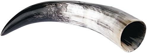 Viking Drinking-Horn 0,5 litre Drinking Horn black-white