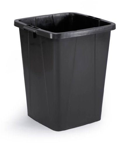 Durable 1800474221 Abfallbehälter Durabin 90 Liter, schwarz