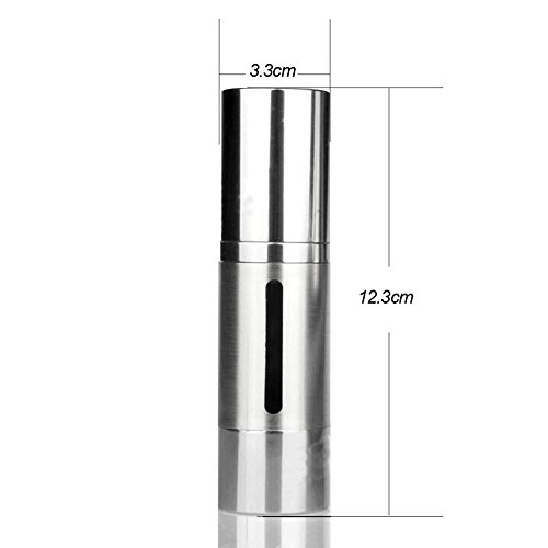 Travel Portable Refillable Perfume Atomizer Silver Spray Pump Lotion Vacuum Bottle,30ML