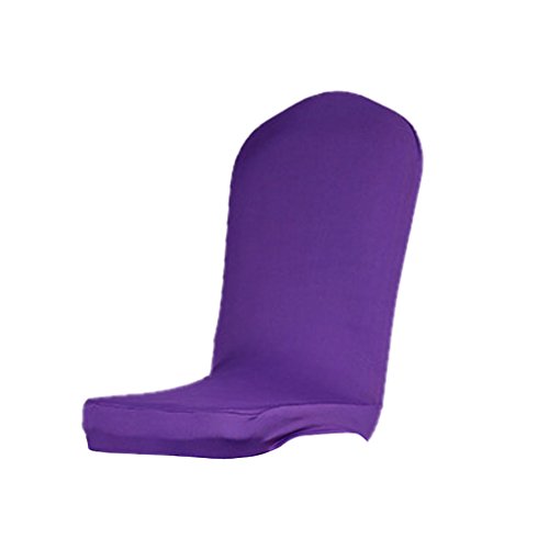 Feste Farbe Elastischen Stuhlhusse Stuhlüberwurf Hussen Halbkreis Speisen Stuhl Stuhlabdeckung Slipcover Licht - #7