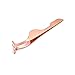 Produktbild TYY-guang Edelstahl professioneller falschen Wimper-Verlängerungs-Applikator Werkzeug Fish Tail Clip Pinzette Nipper-Werkzeug mit 180-Grad-Zwicken & Ziehen Freie Rose Gold 1Pc