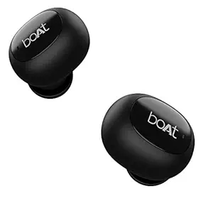 boAt Airdopes 121v2 True Wireless Earbuds with Upto 14 Hours Playback, 8MM Drivers, Battery Indicators, Lightweight Earbuds & Multifunction Controls(Active Black)