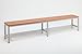 Produktbild Sitzbank für Umkleideräume mit Schuhrost 200x30 cm, Marke: Szagato (Umkleidesitzbank, Umkleidebank, Garderobenbank, Bank mit Echtholz für Fitnessstudio)