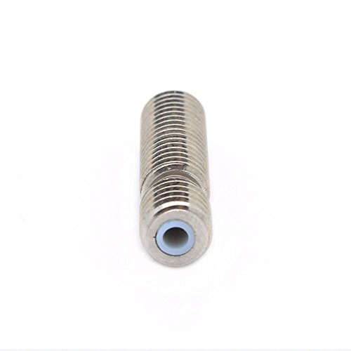 PChero 5er-Pack 0,4 mm Messing Extruder Düse Druckköpfe + 5er-Pack 26mm Teflon Throat für MK8 MakerBot RepRap 3D-Drucker - 4