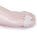 1 Pair of 2-Port Toe Separators/Stretchers/Straighteners Gel---White