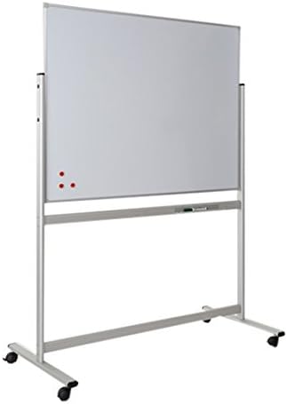 Pitts Presentation Mobile Magnetic Whiteboard Landscape Fixed Frame 1800mmx1200mm