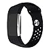 Produktbild BESPORTBLE Ersatz-Bügel-Band-weicher Silikon-Uhrenarmband-Bügel für Fitbit Gebühr 2 Band-Herzfrequenz-intelligentes Armband-Größe L (Schwarzes)