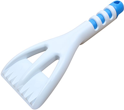 Preisvergleich Produktbild Stabiler Eiskratzer Eisschaber Scheibenenteiser Weiß / Blau