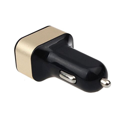 HARRYSTORE Auto Universal 12V 3 Port USB DC Ladegerät Adapter für iPhone Handy (Gold) - 2