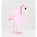 Produktbild Objektkult Deko-Figur Flamingo Milva, rosa Flamingo-Figur in originellem Design mit Federn, aus lackiertem Eisen und Kunststein, 16 cm hoch