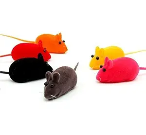 ROYALE CAT Rubber Mouse Rat Squeak Sound Toys for Cats - Pack of 2