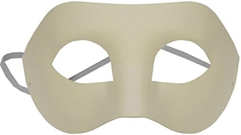OMYGOD PLAIN WHITE EYE PAPER MACHE MASK TO DECORATE YOURSELF