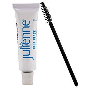 Julienne Eyelash Eyebrow Tint 15ml Dye Blue Black + Free Eyelash Wand 15ml