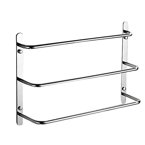 Bason contemporánea 3 bares toallero de acero inoxidable