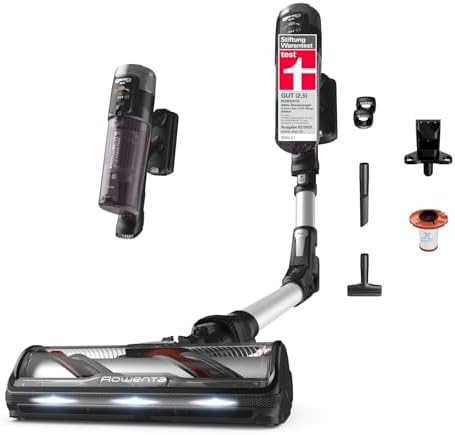 Rowenta X-Force Flex 13.60, aspirapolvere Senza Fili, Modello allergico, Pulizia Profonda, Giunto Flessibile, 150 Watt, autonomia Fino a 60 Minuti, Prodotto in France, RH9A36WV