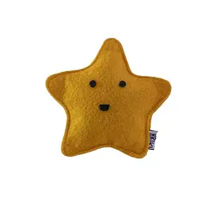 NAKSHATRA (Star) Catnip Toys for Cats (Small, Yellow)