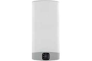Ariston VELIS EVO 80 litres - Chauffe-eau électrique Ultra-Plat, Multi-positions - 15% d’Economies d’Energie - Conçu et fabriqué pour être installé en France.