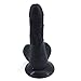 Produktbild LXJ-KLD Realistischer Dildo mit Saugnapf Freisprecheinrichtung Flexibler Penis Dong mit gebogenem Schaft und Bällen für Erwachsene Sex Female Massage 20 cm,Black