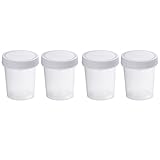Set de 4 piezas de vasos de orina de 120ml.