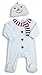 BABYTOWN Unisex Baby Novelty Sleepsuit And Hat 2 Piece Set Snowman Premature