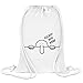Produktbild Frauen Art Kilroy war hier - Kilroy was here Custom Printed Drawstring Sack | 100% Soft Polyester| 5 Liter Capacity| Adjustable String Closure| The Stylish Bag For Every Day Use| Custom Bags By